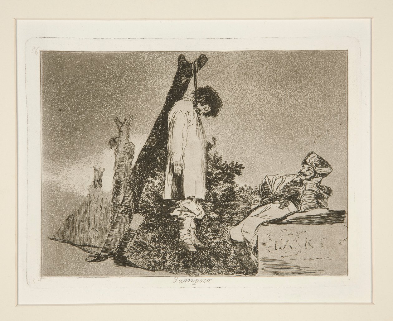 Tampoco, pl. 36 de Los desastres de la guerra - Francisco de Goya