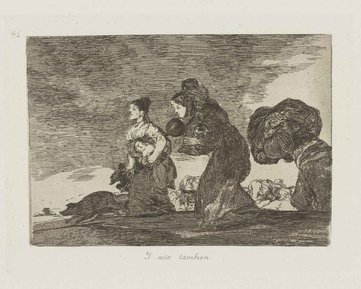 Y esto tambien. (Et cela aussi.), pl. 45 de la série Los desastres de la guerra (Les Désastres de la guerre) - Francisco de Goya