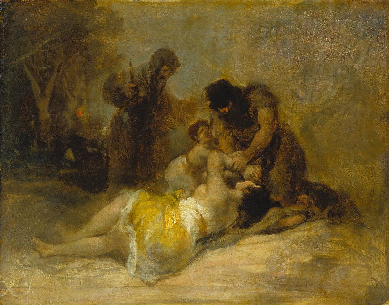 Attaque contre une femme - Francisco Jose de Goya y Lucientes