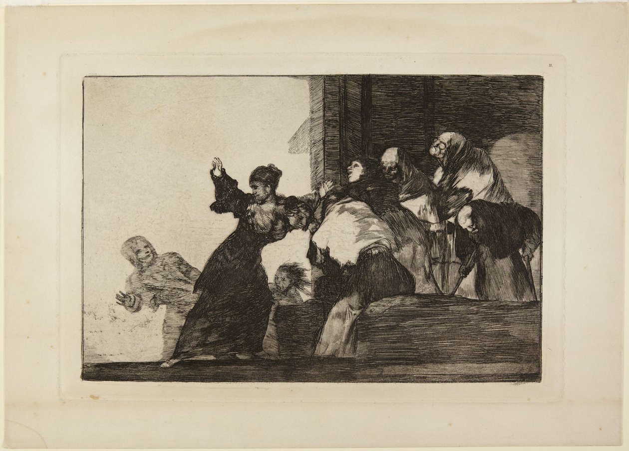 « Disparate pobre » (Pauvre folie, ou « Deux têtes valent mieux qu’une »), planche 11 de la série « Los Disparates » (Les Folies) - Francisco Jose de Goya y Lucientes