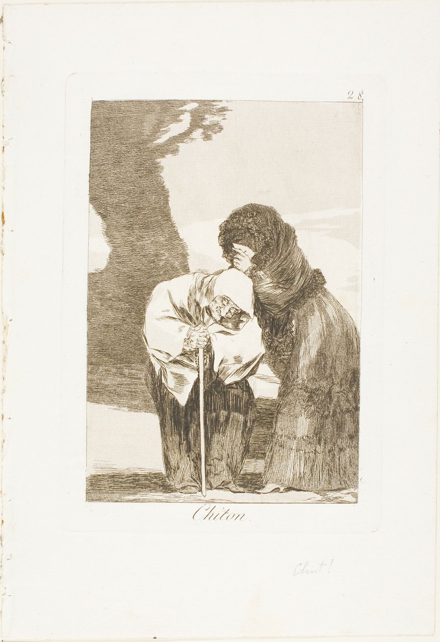 Chut, planche 28 de Los Caprichos - Francisco Jose de Goya y Lucientes
