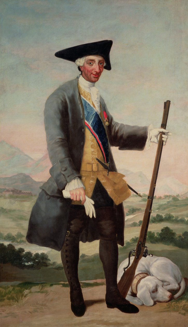 Le roi Charles III (1716-88) en chasseur - Francisco de Goya