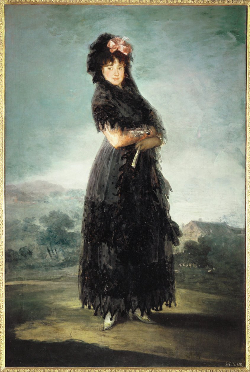 Mariana Waldstein, Marquise de Santa Cruz ... - Francisco Jose de Goya y Lucientes