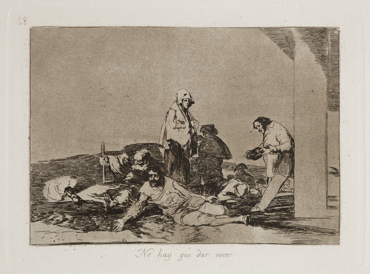 No hay que dar voces (Ça ne sert à rien de crier) - Francisco Jose de Goya y Lucientes