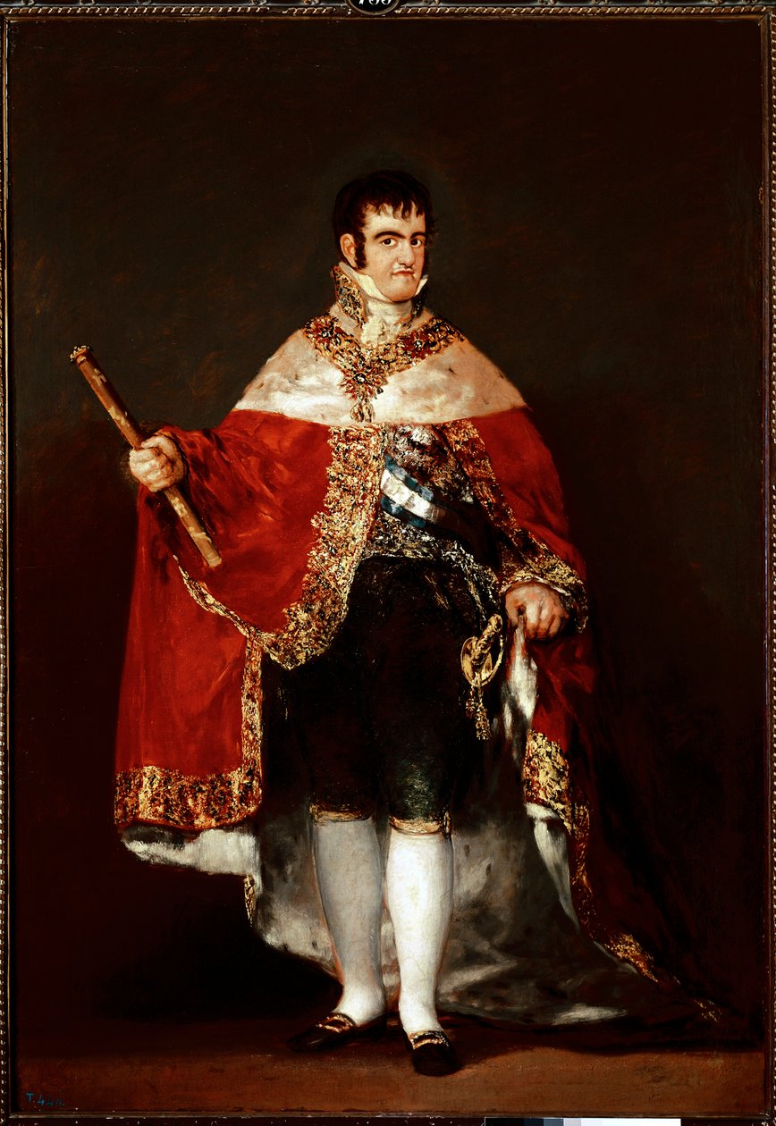 Portrait du roi Ferdinand VII en costume royal - Francisco de Goya