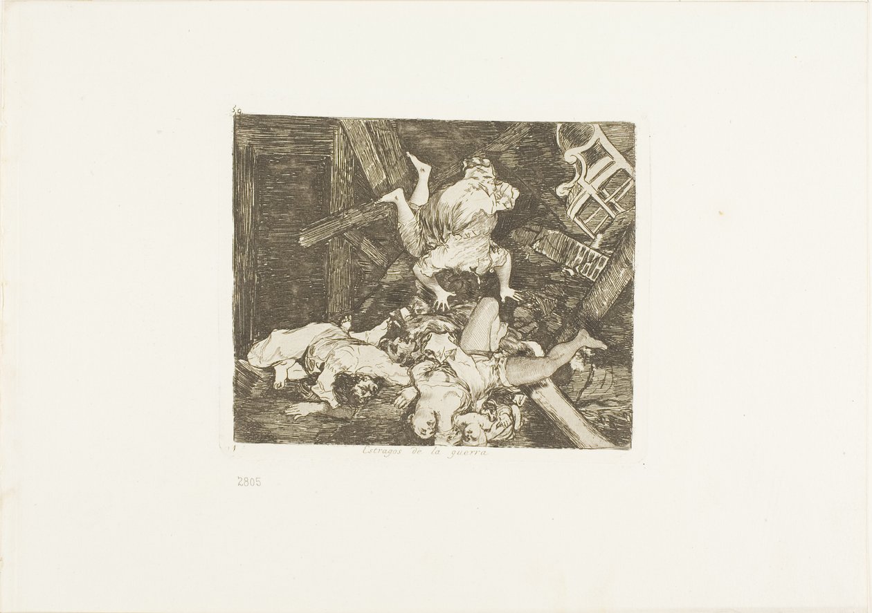 Ravages de la guerre, plaque 30 des Désastres de la guerre - Francisco Jose de Goya y Lucientes