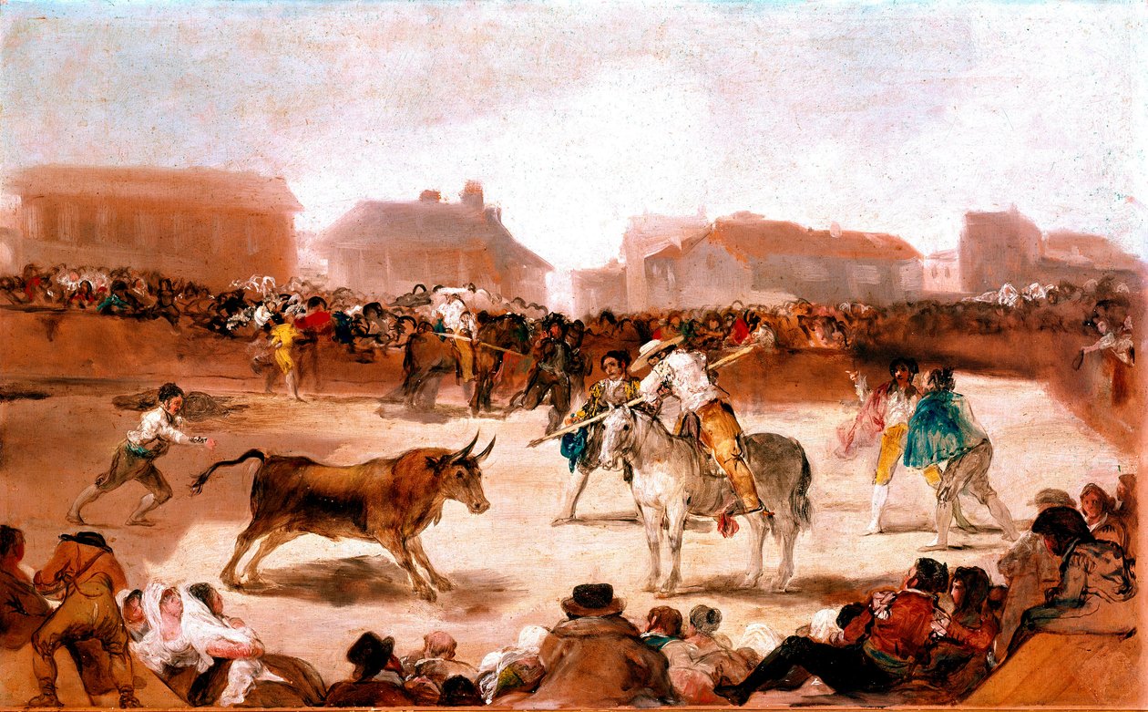Corrida dans un village - Francisco de Goya