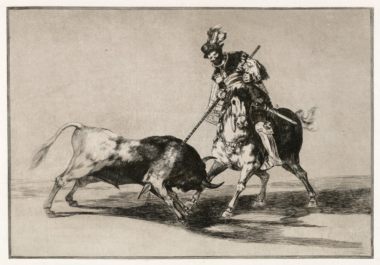 Le Cid Campeador attaquant un taureau avec sa lance - Francisco de Goya