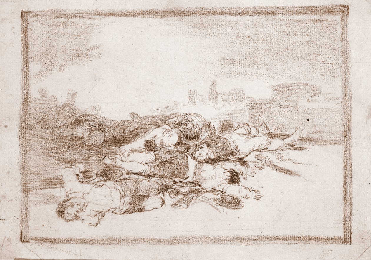 Les Désastres de la guerre : Et bien plus encore (dessin préparatoire) - Francisco de Goya