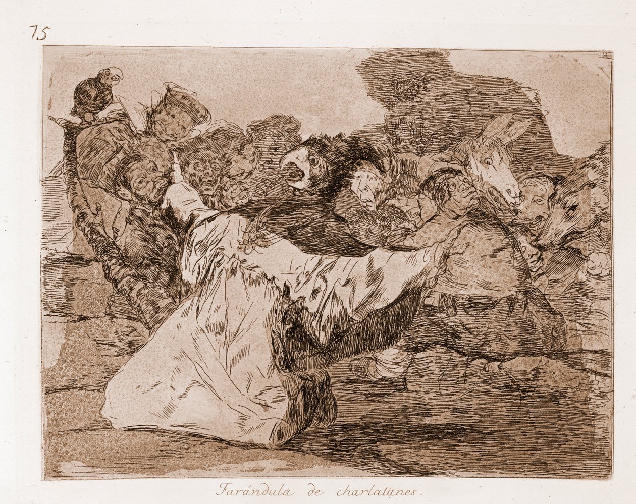 Les Désastres de la guerre : Farandole des charlatans - Francisco de Goya