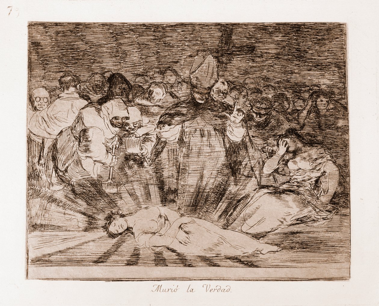 Les désastres de la guerre : La vérité est morte (gravure d