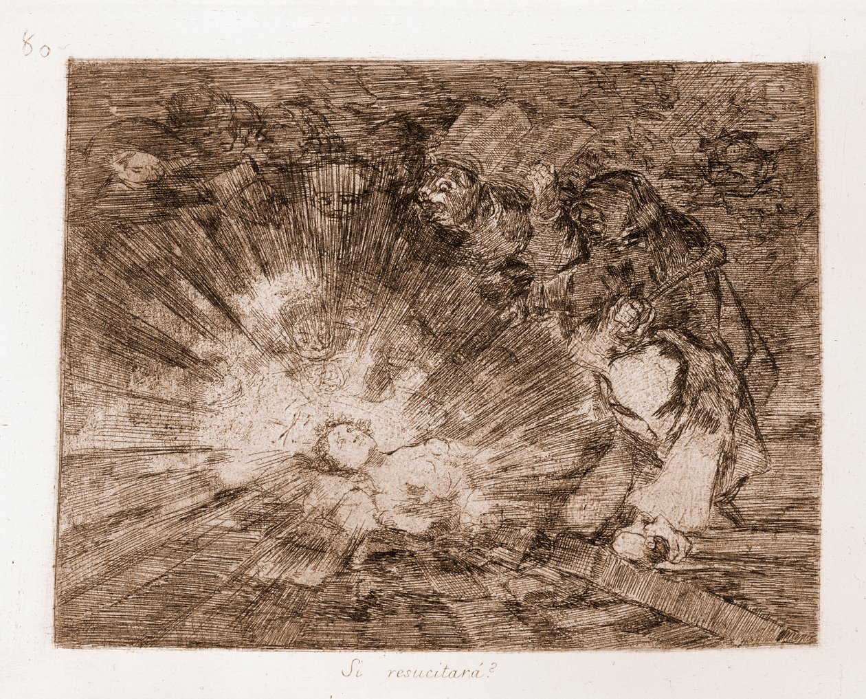 Les désastres de la guerre : Ressuscitera-t-il ? (eau-forte) - Francisco de Goya