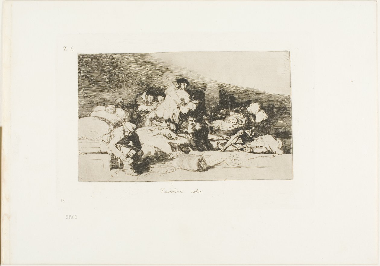 Ceux-ci aussi, planche 25 de Les désastres de la guerre - Francisco Jose de Goya y Lucientes