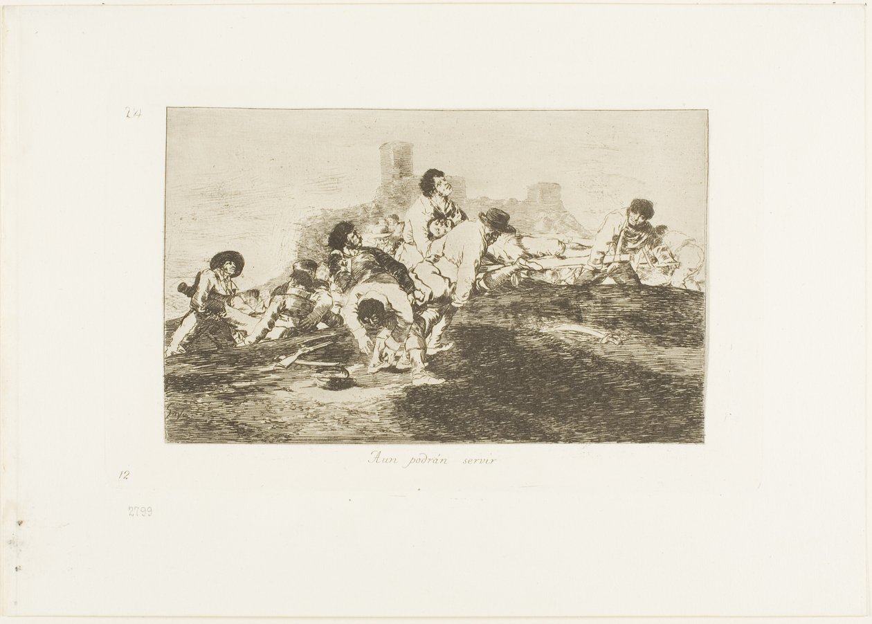 Ils peuvent encore être utiles, planche 24 de Les Désastres de la guerre - Francisco Jose de Goya y Lucientes