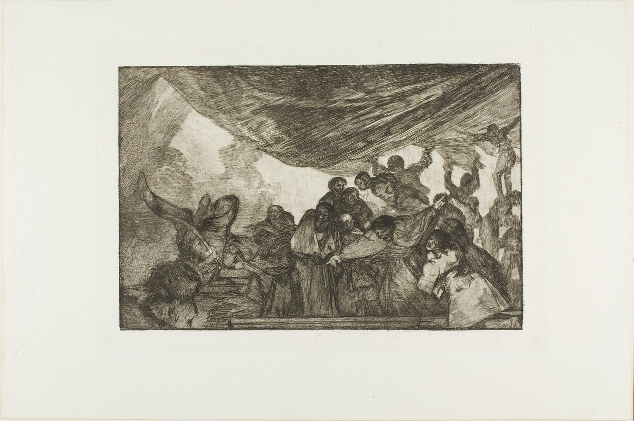 Sans se recommander ni à Dieu ni au diable, planche 15 de Los Proverbios - Francisco Jose de Goya y Lucientes