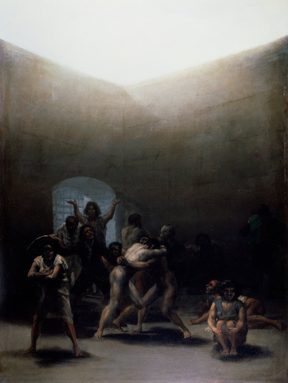 Cour avec des fous - Francisco Jose de Goya y Lucientes