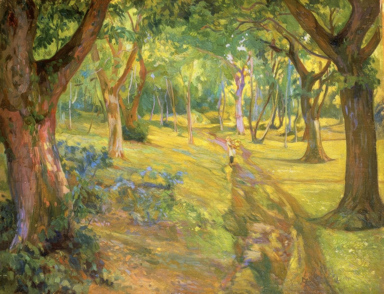 La forêt – 1923 – huile sur toile – 90x68 cm - Francisco Llorens Diaz