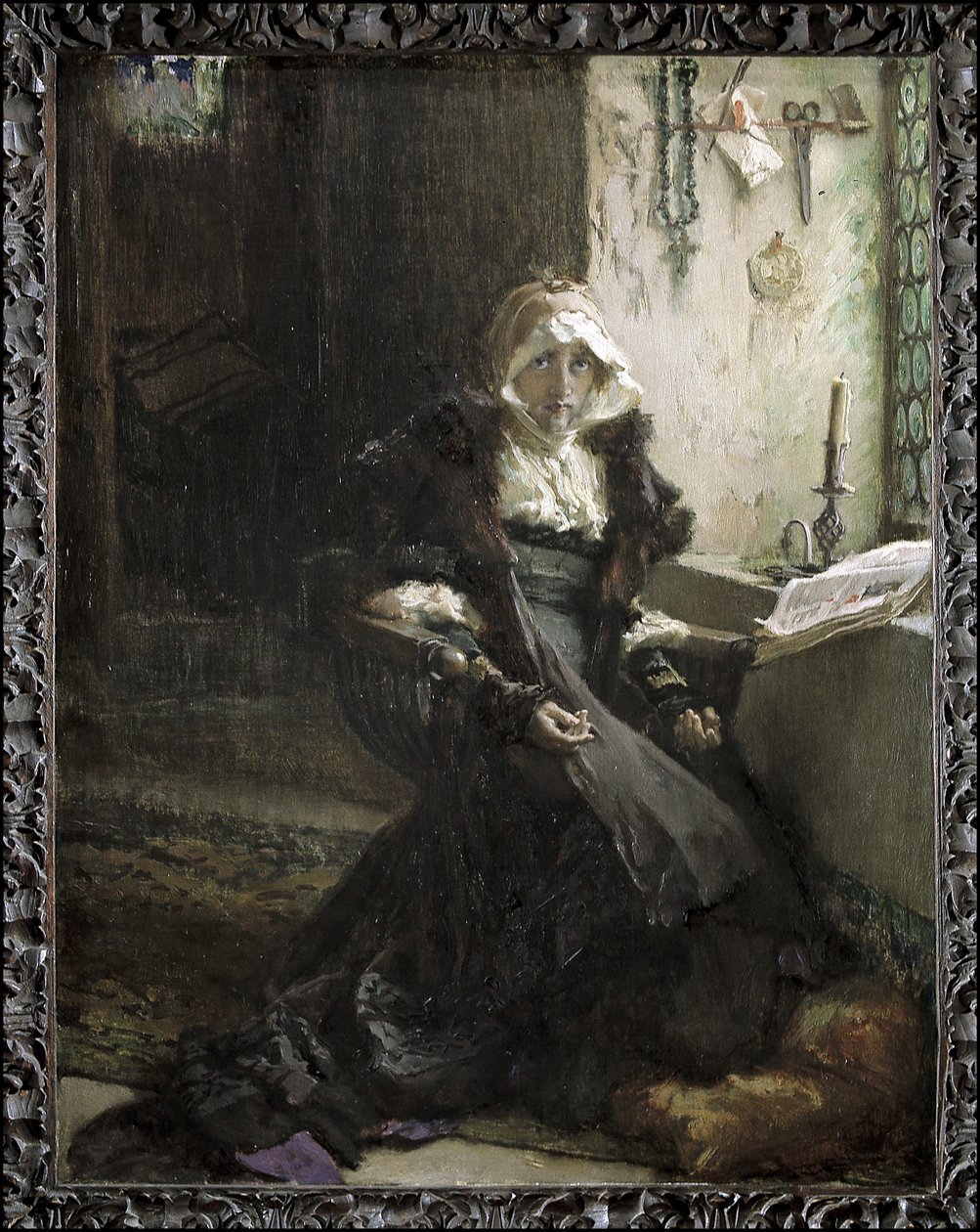 Johanna die Wahnsinnige in Tordesillas festgehalten von Francisco Pradilla y Ortiz