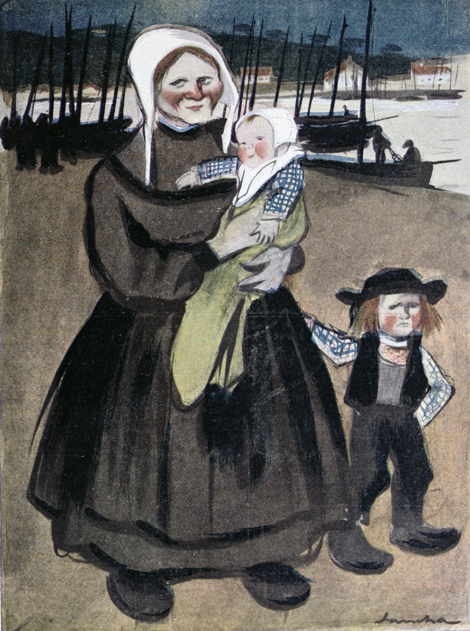 La Famine en Bretagne, illustration d