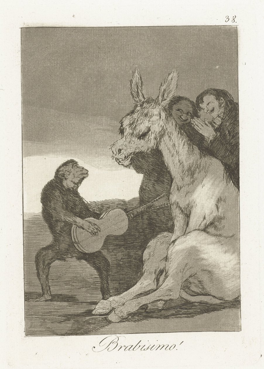 Bravo! (Los Caprichos) - Francisco de Goya