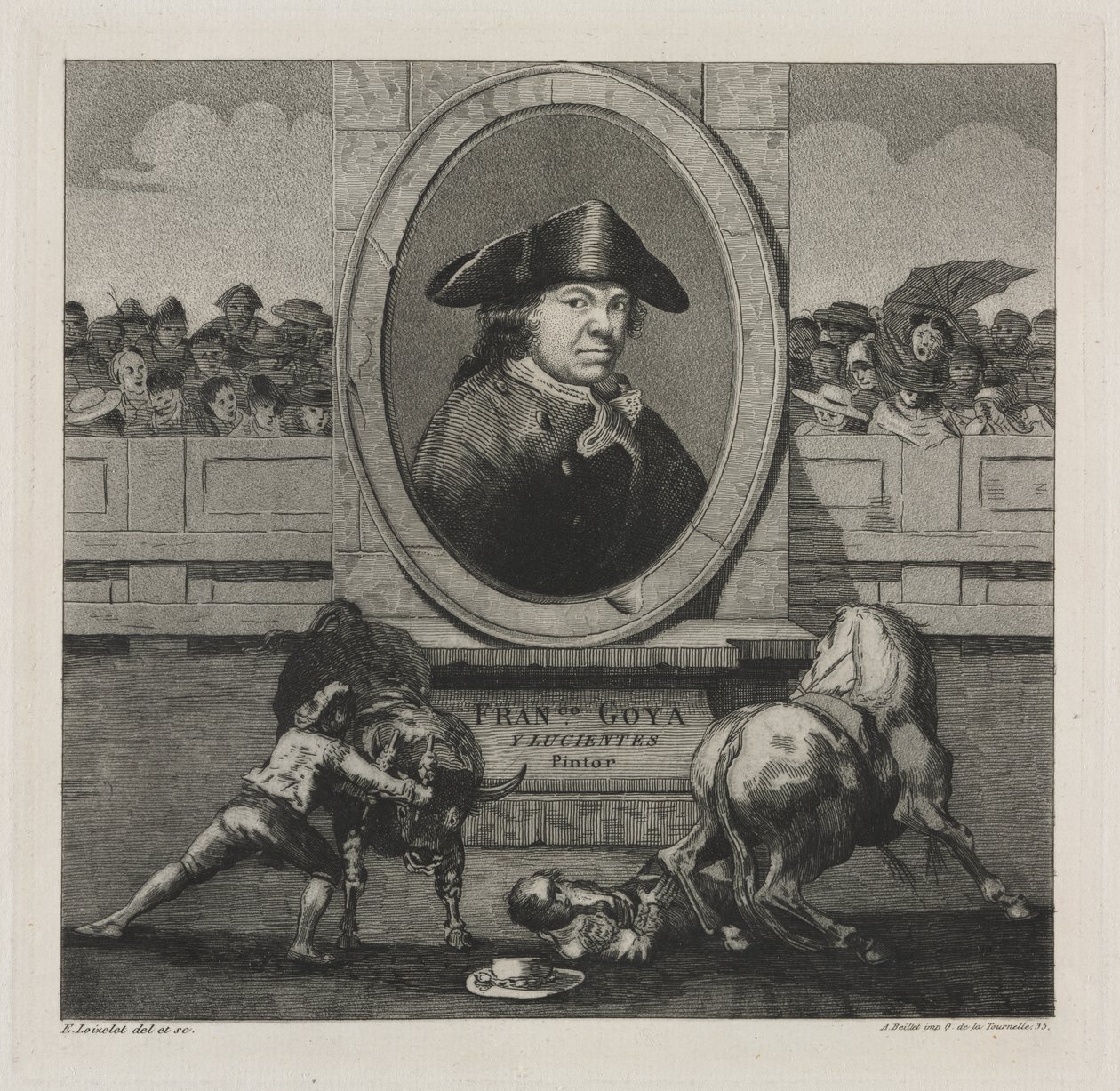 Corridas : Frontispice - Francisco de Goya