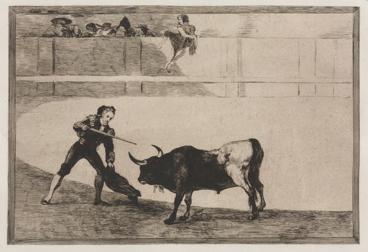 Corrida : Pedro Romeo tuant le taureau arrêté - Francisco de Goya
