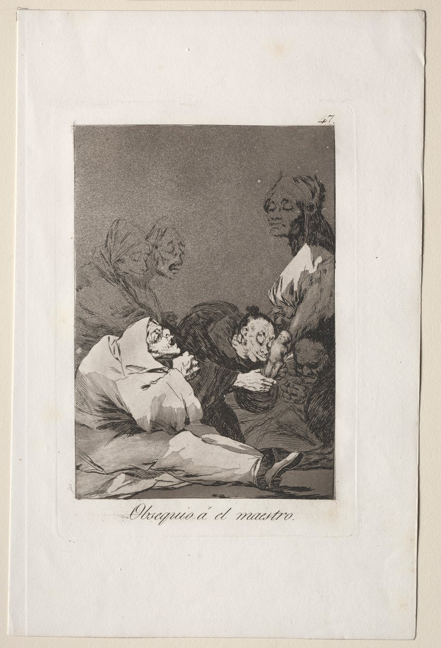 Caprichos : Un cadeau pour le maître - Francisco de Goya