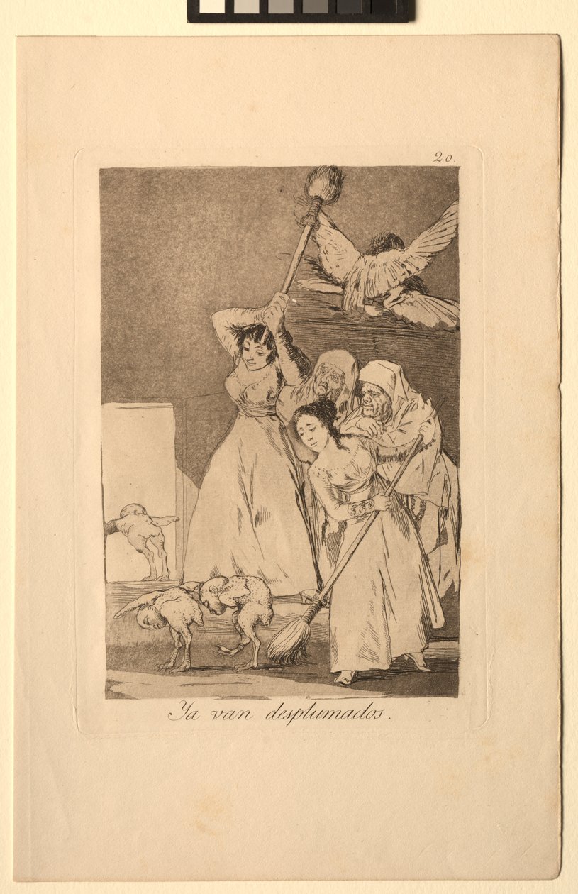 Caprichos : Les voilà plumés - Francisco de Goya