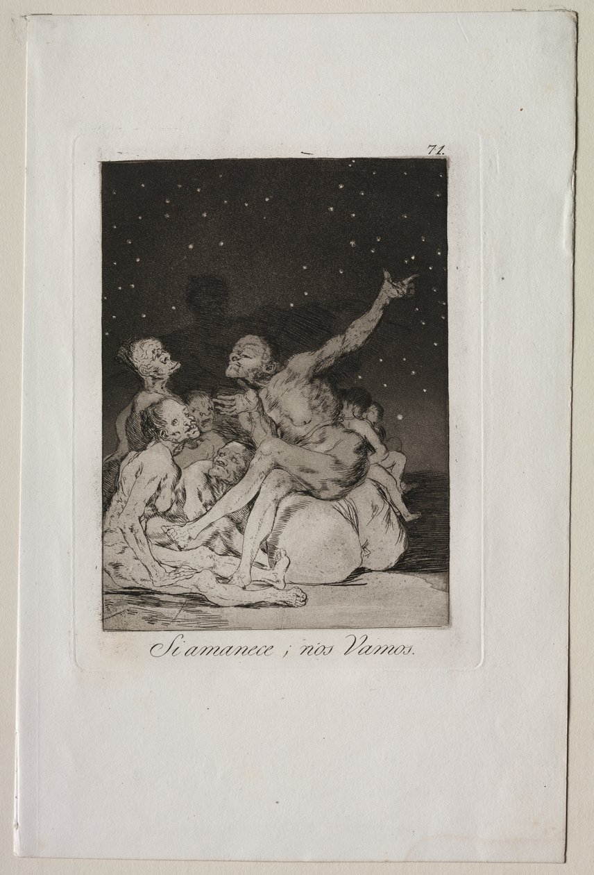 Caprices : Quand le jour se lèvera, nous partirons - Francisco de Goya