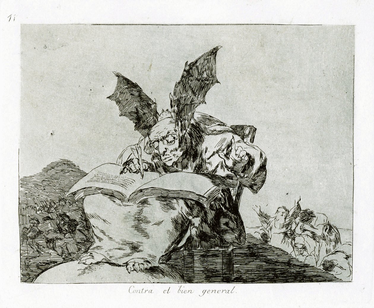 Contre le bien commun. Planche 71 de Les Désastres de la guerre, 1810-1820 - Francisco de Goya