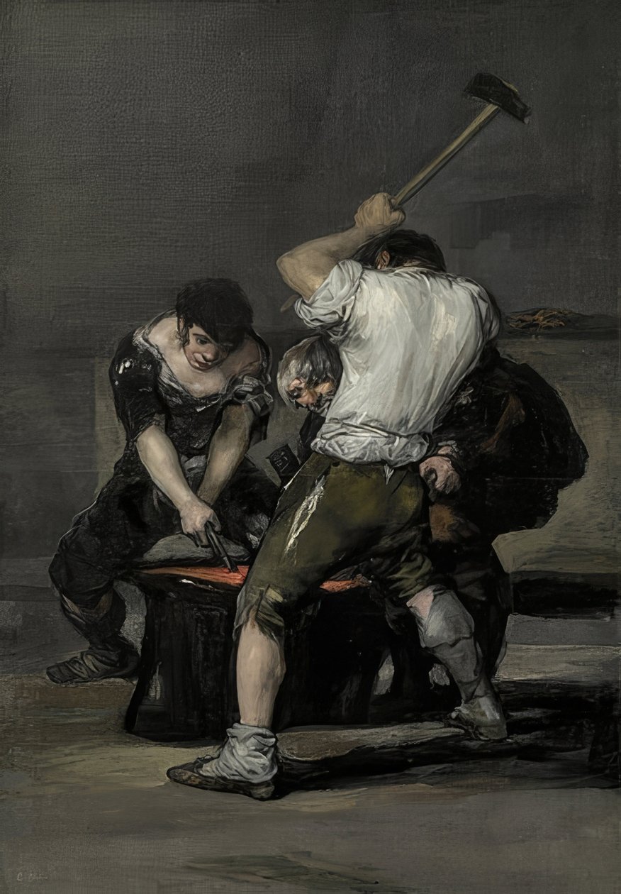 La Forge. Vers 1815-20 - Francisco de Goya