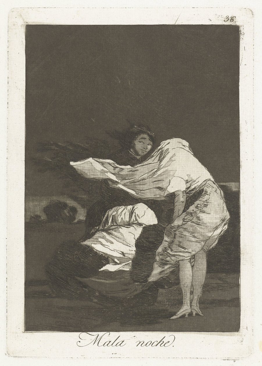 Une mauvaise nuit - Francisco de Goya