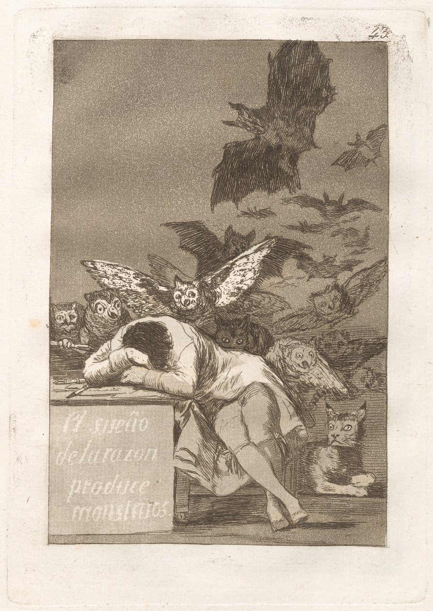 Le sommeil de la raison produit des monstres - Francisco de Goya