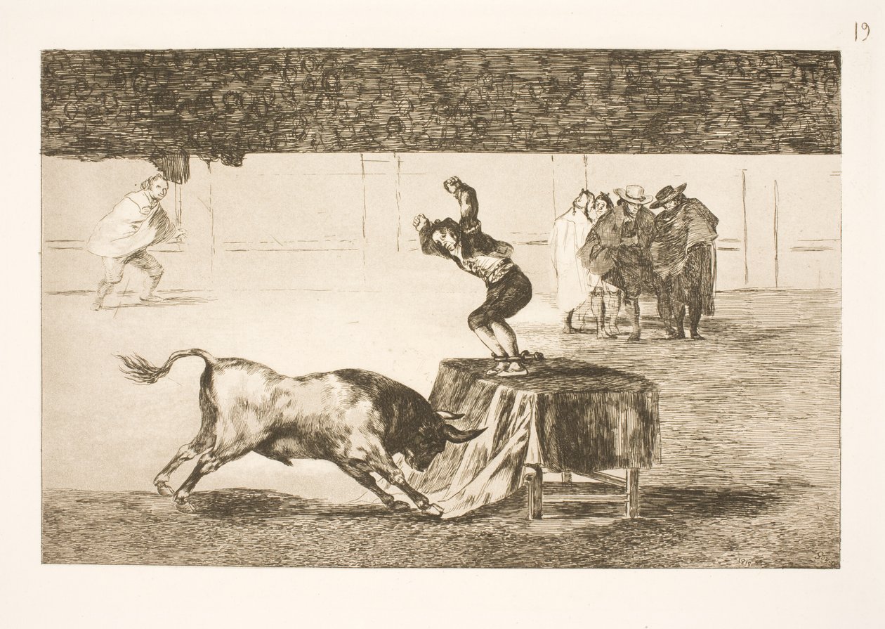 Encore une action folle (de Martincho) dans la même arène (à Saragosse) - Francisco de Goya