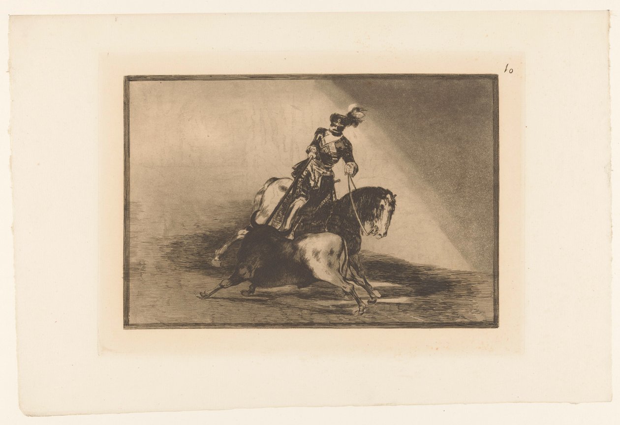 Empereur Charles V combattant un taureau (La Tauromaquia) - Francisco de Goya