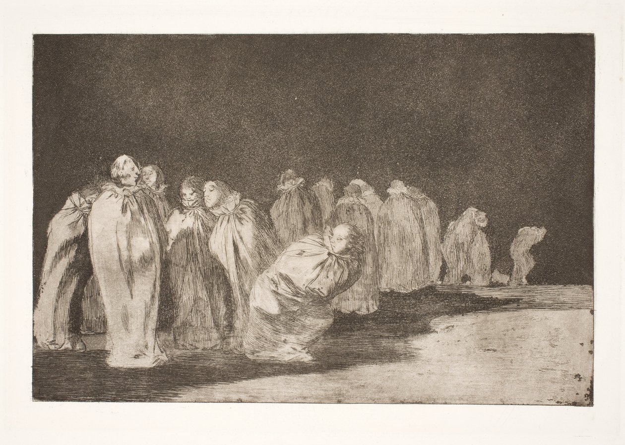 Les hommes dans des sacs (Il y a quelque chose sous la toile de jute / Vous ne pouvez pas juger un homme par ses vêtements) - Francisco de Goya