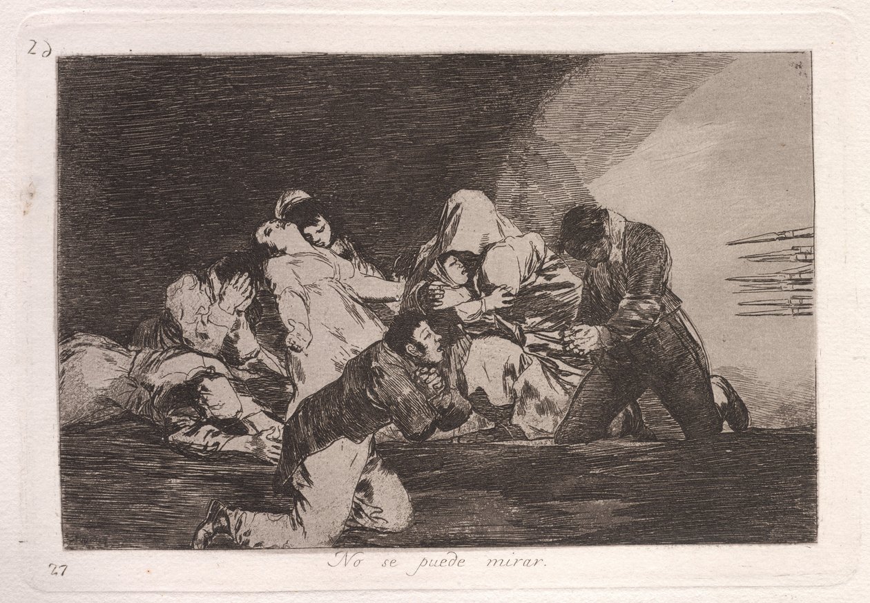 On ne peut pas regarder - Francisco de Goya
