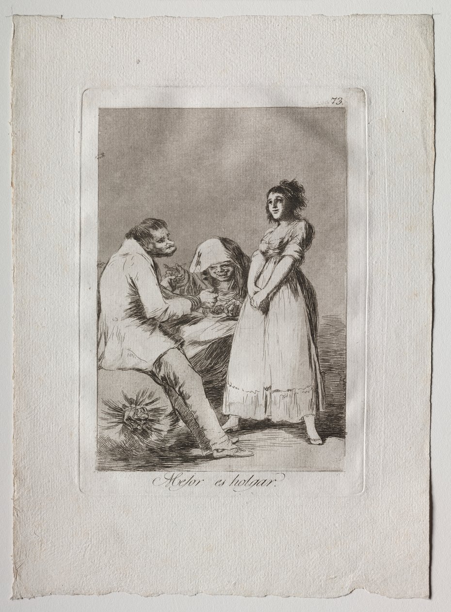 Ochenta Caprichos: Il vaut mieux être paresseux - Francisco de Goya