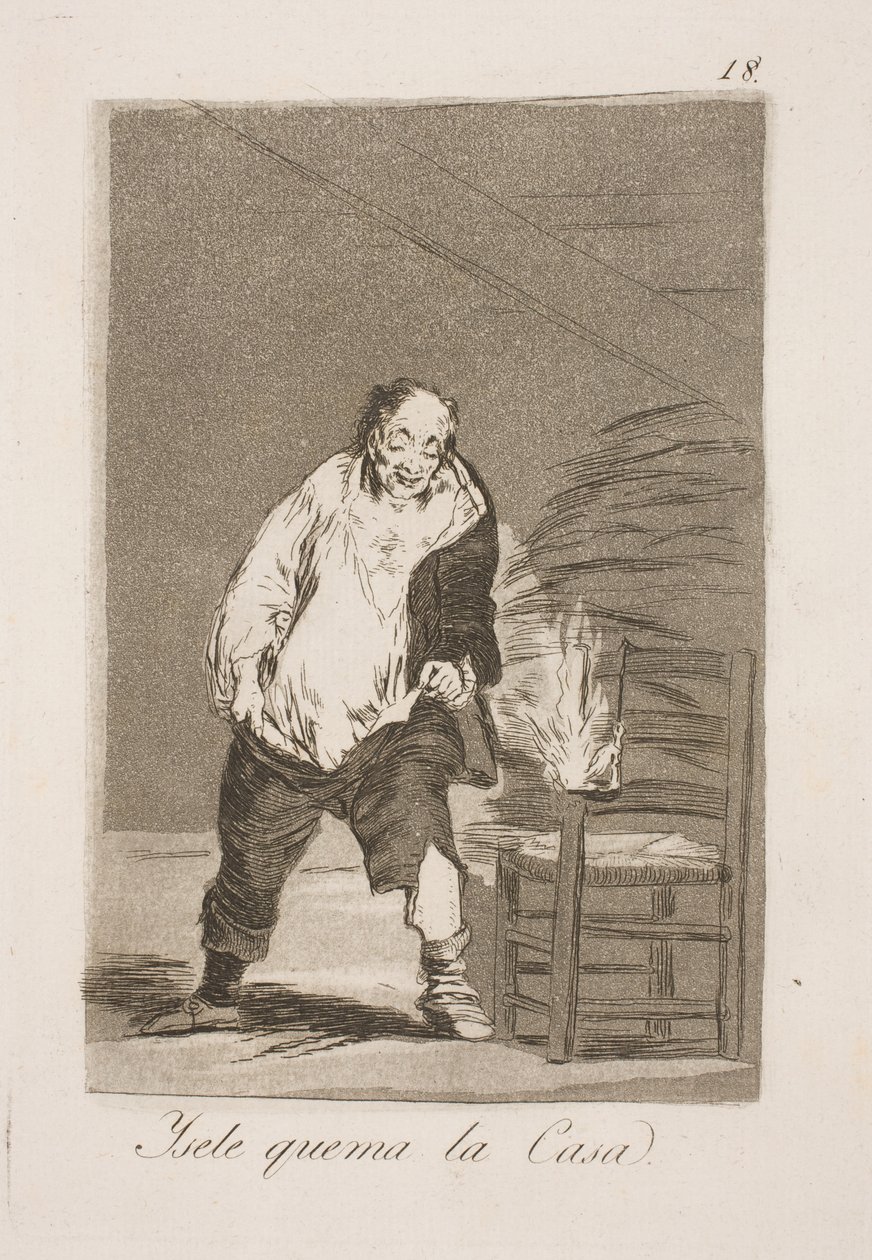 Et on brûle sa maison - Francisco de Goya