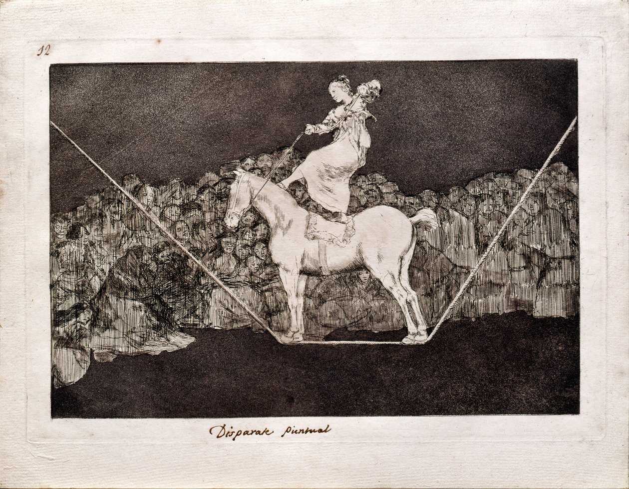Folie précise de la série Los Disparates Follies, 1815-1819 - Francisco de Goya