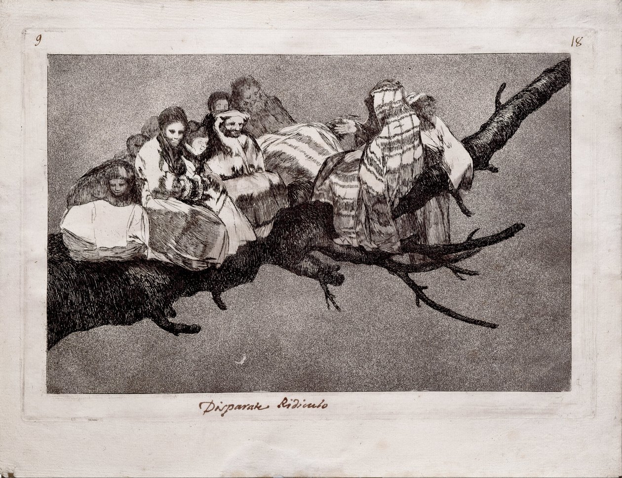 Folie ridicule de la série Los Disparates Follies, 1815-1819 - Francisco de Goya