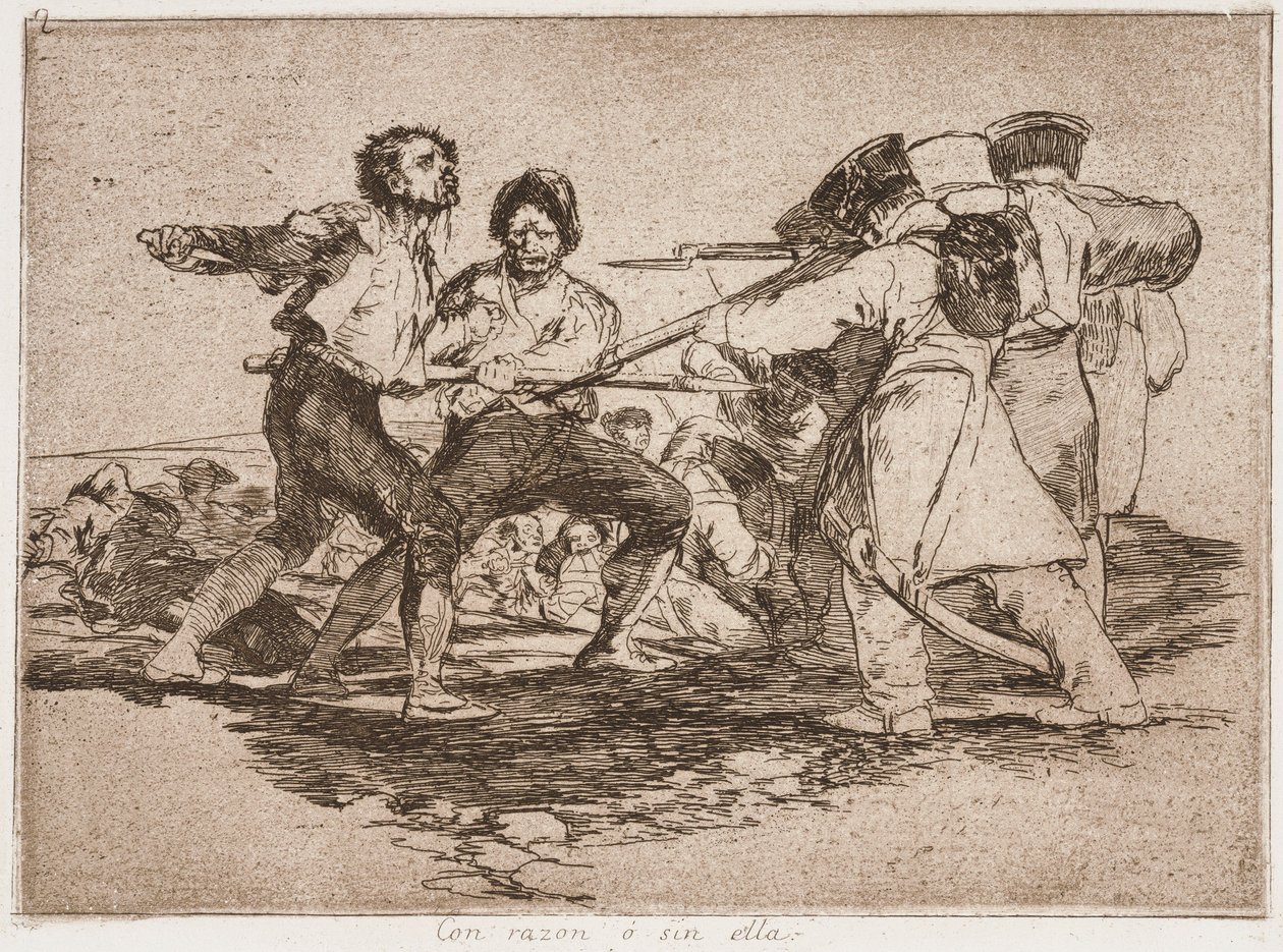 Avec raison ou sans elle, de la série Les Désastres de la guerre - Francisco de Goya