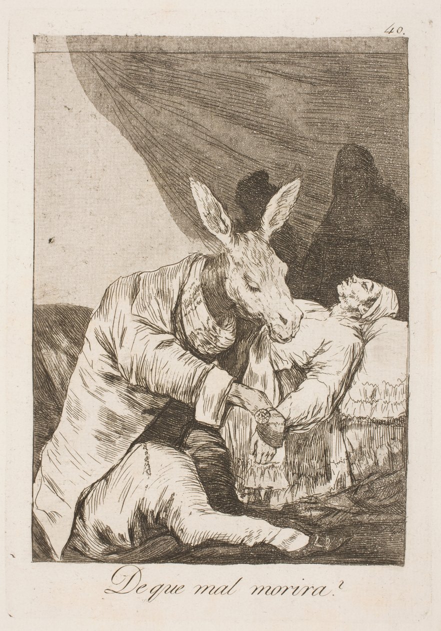 Le médecin ou la maladie le tuera-t-il ? - Francisco de Goya