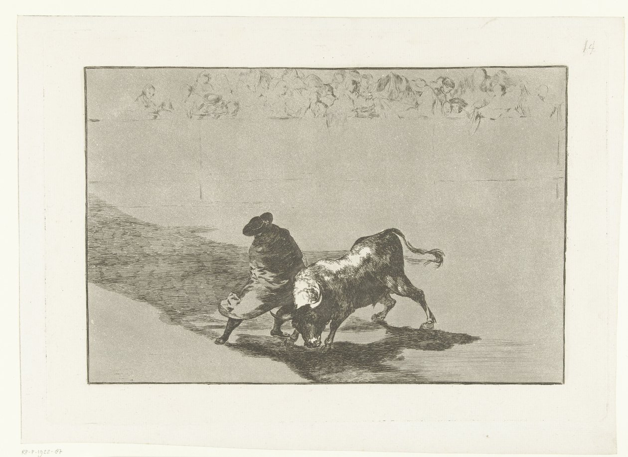 Toreador dans une arène (La Tauromaquia) - Francisco de Goya
