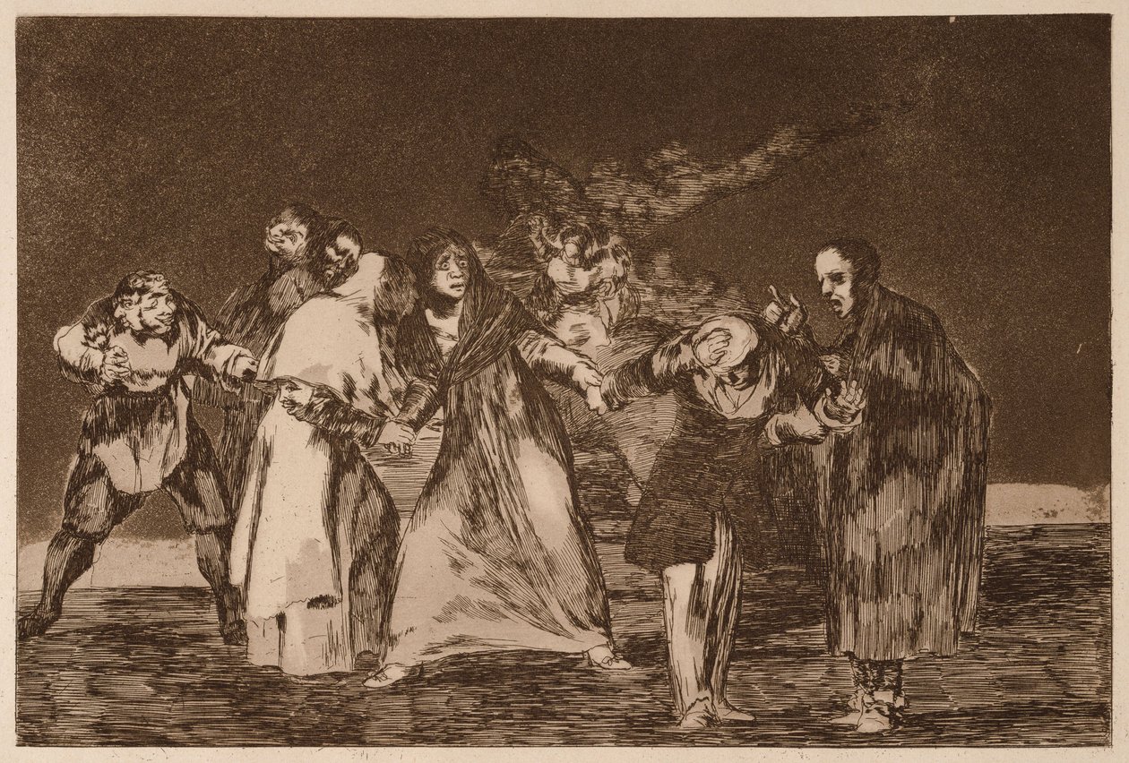 « The Exhortations » (Les exhortations), extrait de la série « Los Disparates » - Francisco de Goya