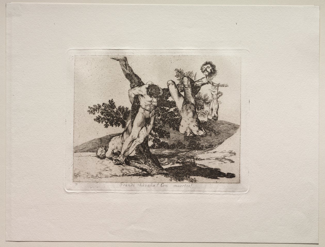 Les horreurs de la guerre : Un exploit héroïque ! Avec des morts ! - Francisco de Goya