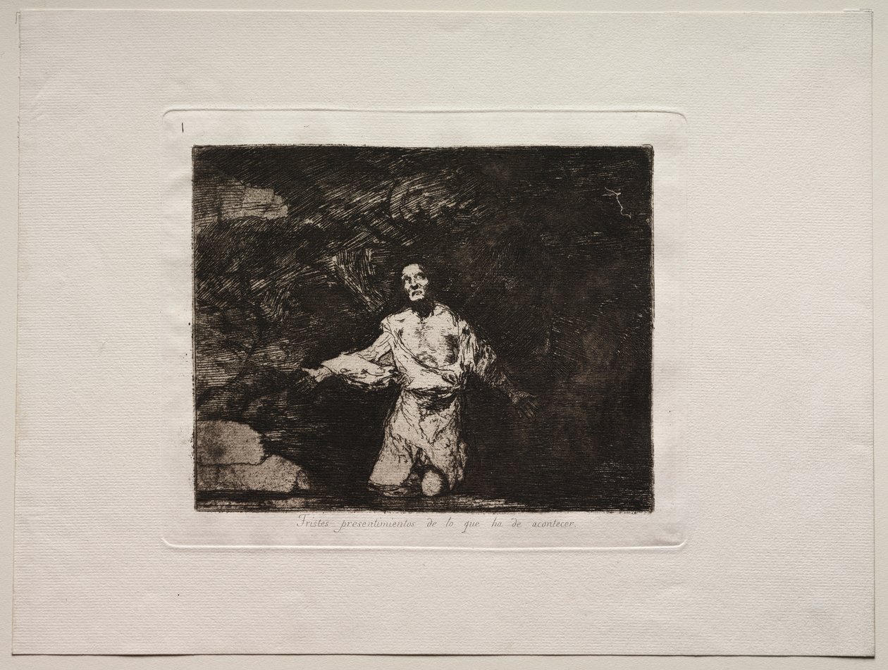 Les Horreurs de la Guerre: Page de Titre - Tristes Présages de Ce Qui Va Arriver - Francisco de Goya