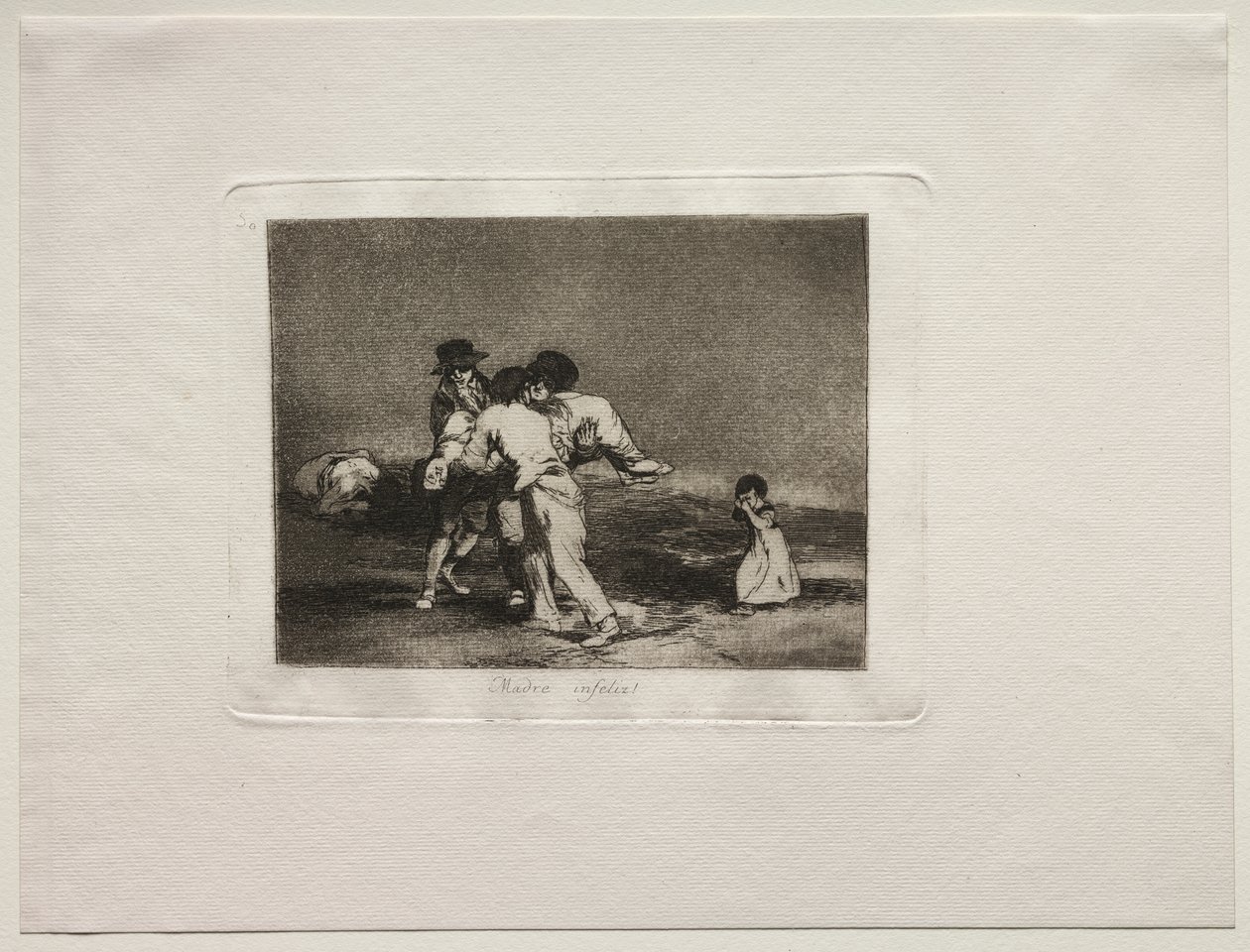 Les horreurs de la guerre : Mère malheureuse - Francisco de Goya