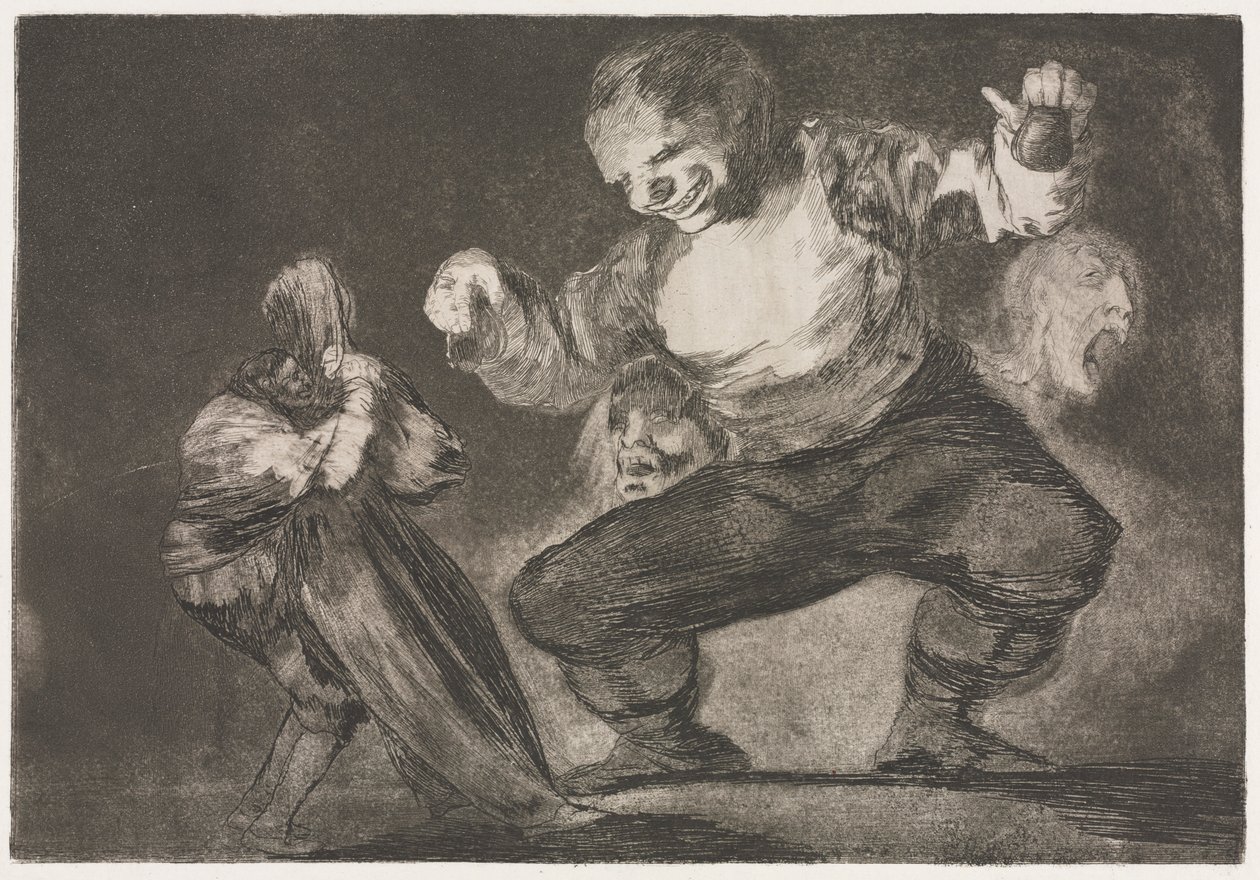 Les Proverbes : Simplet, 1864 - Francisco de Goya