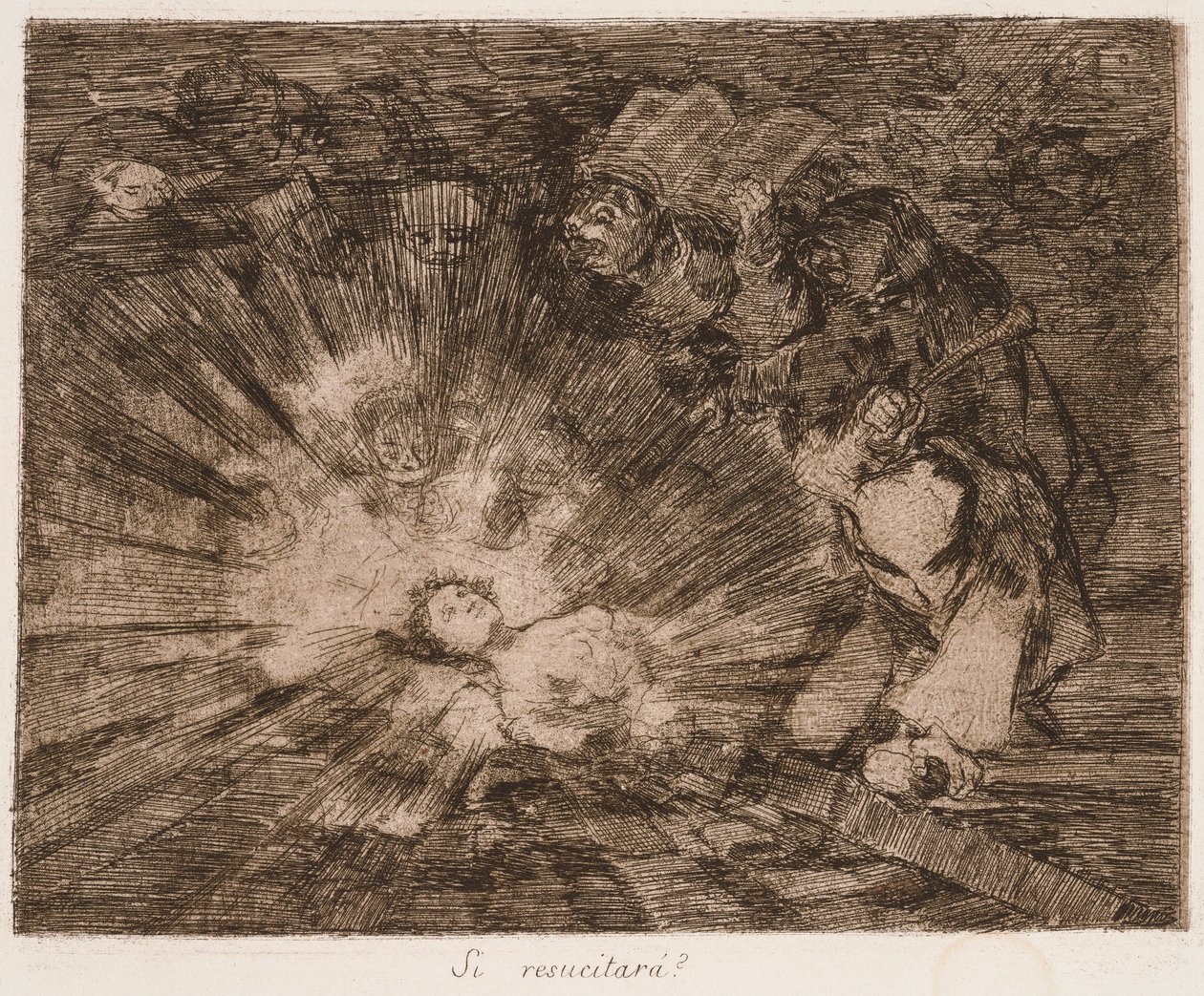 « Will She Rise Again  » (Se relèvera-t-elle ) tiré de la série « Les désastres de la guerre » - Francisco de Goya